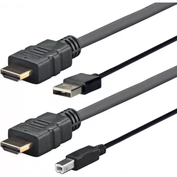 Vivolink PROHDMIUSBAB5AMP videokaabli adapter 5 m HDMI + USB Type-A HDMI + USB Type-B Must