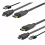 Vivolink PROHDMIUSBDP2 videokaabli adapter 2 m DisplayPort HDMI + USB Must