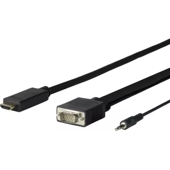 Vivolink PROHDMIVGA1 videokaabli adapter 1 m HDMI tüüp A (Standard) VGA (D-Sub) must