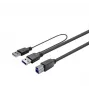USB-kaabel Vivolink PROUSB3AB3C-DUAL kiire andmeedastus