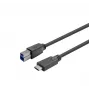 Vivolink PROUSBCBMM7.5 USB-kaabel USB 3.2 Gen 1 (3.1 Gen 1) 7,5 m USB C USB B Must
