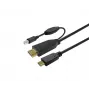 Vivolink PROUSBCHDMIUSBB7.5 USB-kaabel USB 3.2 Gen 1 (3.1 Gen 1) 7,5 m USB C Must