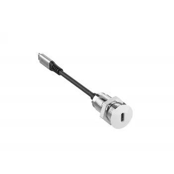 Vivolink PROUSBCMF0.3SOCKET-W USB-kaabel USB 3.2 Gen 2 (3.1 Gen 2) 0,3 m USB C Valge