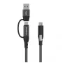 Vivolink PROUSBCMM1.5ADP USB-kaabel USB 3.2 Gen 2 (3.1 Gen 2) 1,5 m USB C Must