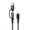 Vivolink PROUSBCMM1.5ADP USB-kaabel USB 3.2 Gen 2 (3.1 Gen 2) 1,5 m USB C Must