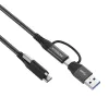 Vivolink PROUSBCMM1.5ADP USB-kaabel USB 3.2 Gen 2 (3.1 Gen 2) 1,5 m USB C Must