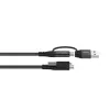 Vivolink PROUSBCMM1.5ADP USB-kaabel USB 3.2 Gen 2 (3.1 Gen 2) 1,5 m USB C Must