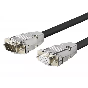 Vivolink PROVGAFM5 VGA-kaabel 5 m VGA (D-Sub) Must