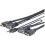 Vivolink PROVGAHDMIFLY7 video kaabliadapter 5 m VGA (D-Sub) + 3,5 mm HDMI Type A (Standard) Must