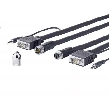 Vivolink PROVGASCW10 VGA kaabel 10 m VGA (D-Sub) Must