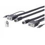 Vivolink PROVGASCW10 VGA kaabel 10 m VGA (D-Sub) Must