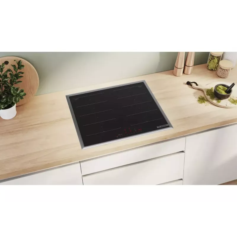 Bosch Serie 6 PXX645HC1E pliit Must Sisseehitatud 60 cm Tsooninduktsioonpliit 4 tsooni (tk)