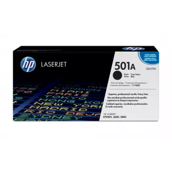 HP 501A must originaal LaserJet toonerikassett, 6000 lehekülge, must, 1 tk