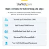 StarTech.com 2U seinakinnitusega võrgukapp - 14 tolli sügav (madalprofiil) - 19-tolline jaotusplaadi kronstein madala serveri, IT-seadmete, võrgukommutaatorite jaoks - 77 naela/35 kg kandevõime, must