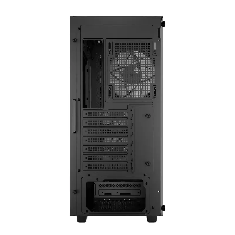 PC-korpus DeepCool CC560 V2 Midi Tower must — ATX/microATX, karastatud klaas, RGB esiosa, 360 mm esiradiaator, 370 mm GPU