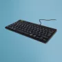 R-Go Tools Ergonoomiline klaviatuur R-Go Compact Break, kompaktne klaviatuur pausitarkvaraga, QWERTZ (DE), juhtmega, must