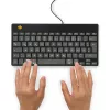 R-Go Tools Ergonoomiline klaviatuur R-Go Compact Break, kompaktne klaviatuur pausitarkvaraga, QWERTZ (DE), juhtmega, must