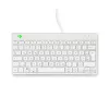R-Go Tools Ergonoomiline klaviatuur R-Go Compact Break, kompaktne klaviatuur pausitarkvaraga, QWERTZ (DE), juhtmega, valge