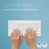 R-Go Tools Ergonoomiline klaviatuur R-Go Compact Break, kompaktne klaviatuur pausitarkvaraga, QWERTZ (DE), juhtmega, valge