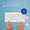 R-Go Tools Ergonoomiline klaviatuur R-Go Compact Break, kompaktne klaviatuur pausitarkvaraga, QWERTZ (DE), juhtmega, valge