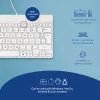 R-Go Tools Ergonoomiline klaviatuur R-Go Compact Break, kompaktne klaviatuur pausitarkvaraga, QWERTZ (DE), juhtmega, valge