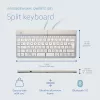 R-Go Tools Ergonoomiline klaviatuur R-Go Split Break koos pausitarkvaraga, ergonoomiline poolitatud klaviatuur, QWERTZ (DE), Bluetooth, valge