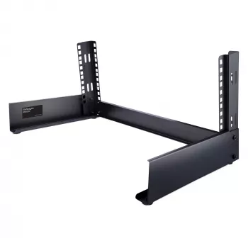 StarTech.com 2-Post 4U Desktop Server Rack, Small Open Frame 19in Computer Rack, Compact võrk Rack for AV / Studio / Data / IT Equipment - Free Standing Two-Post Home/Office Rack