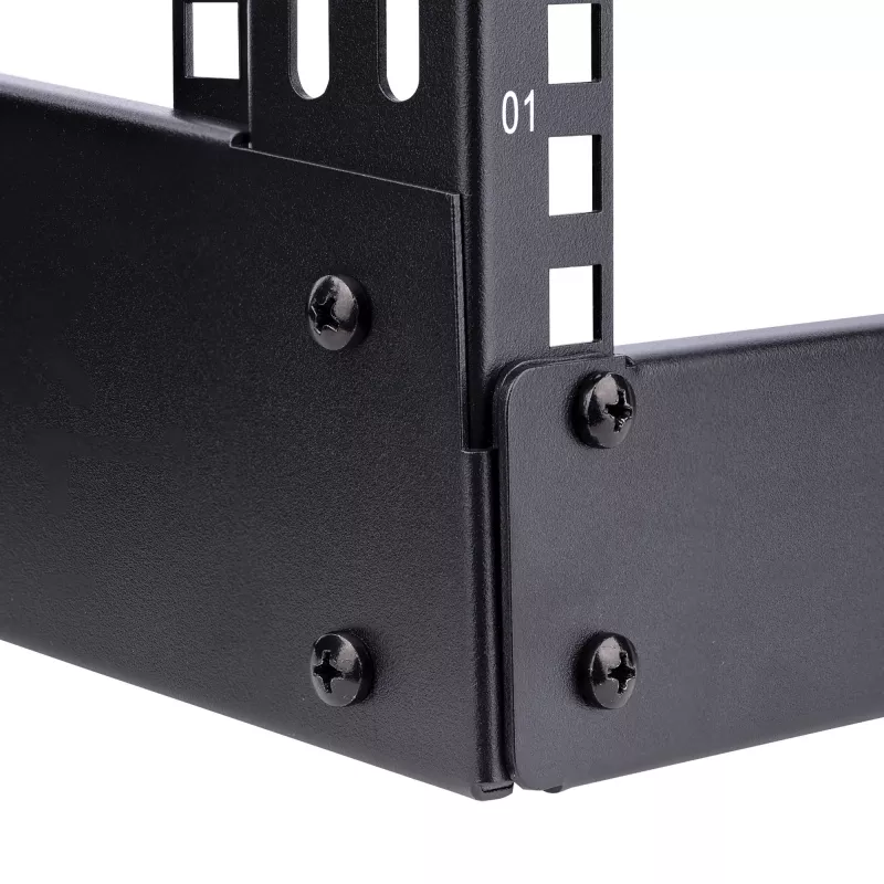 StarTech.com 2-Post 4U Desktop Server Rack, Small Open Frame 19in Computer Rack, Compact võrk Rack for AV / Studio / Data / IT Equipment - Free Standing Two-Post Home/Office Rack