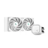 Kõik-ühes vedelikjahutus DeepCool LE520 WH — 120 mm ventilaator, 220 W TDP, valge, toetab LGA 1150/1151/1155/1200/1700 ja AM4/AM5
