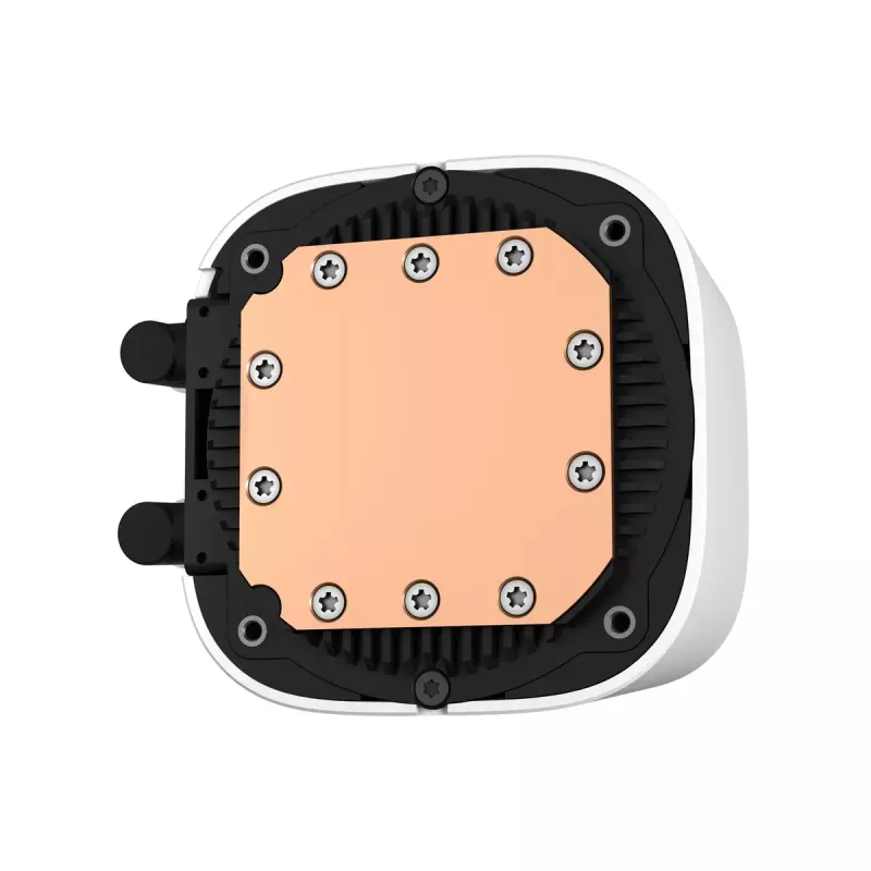 Kõik-ühes vedelikjahutus DeepCool LE520 WH — 120 mm ventilaator, 220 W TDP, valge, toetab LGA 1150/1151/1155/1200/1700 ja AM4/AM5