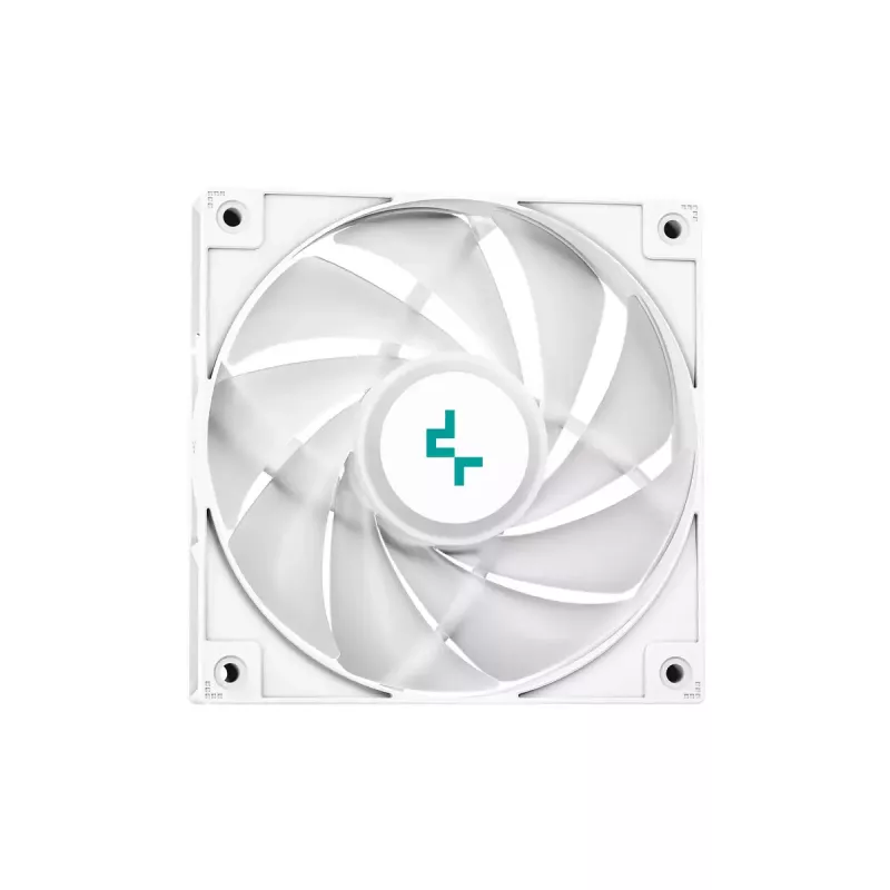 Kõik-ühes vedelikjahutus DeepCool LE520 WH — 120 mm ventilaator, 220 W TDP, valge, toetab LGA 1150/1151/1155/1200/1700 ja AM4/AM5