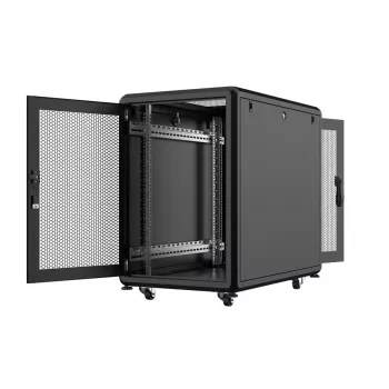 Rackikapp Lanview RSL16U61BL 16U Must 600 kg IP20