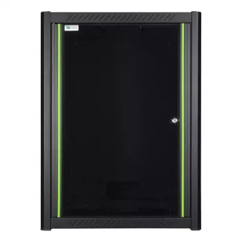 Wall mounted rack LOGON RWP16U45BL 16U Must Key lock
