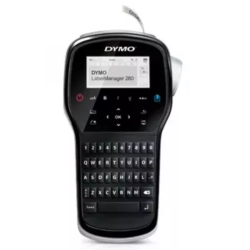 Dymo LabelManager 280 etiketiprinter — termoülekanne, D1-lint 6/9/12 mm, laetav, LCD, QWERTY