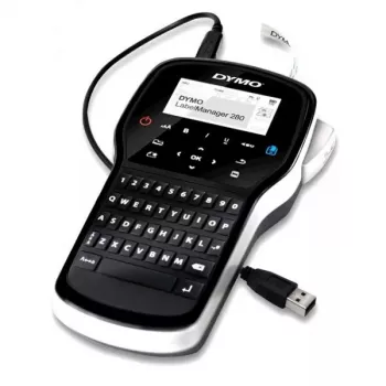 Dymo LabelManager 280 etiketiprinter — termoülekanne, D1-lint 6/9/12 mm, laetav, LCD, QWERTY