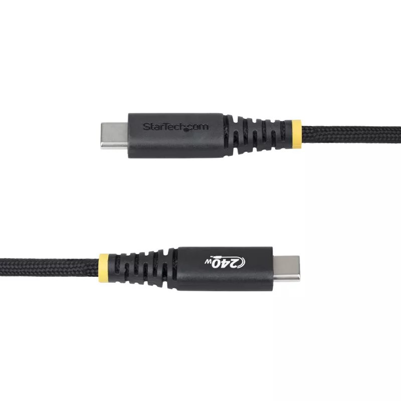 StarTech.com 0,9 m (3 jalga) USB-C laadimiskaabel, vastupidav ja ülipainduv, 240 W (5 A) PD EPR, USB 2.0 sülearvuti laadijakaabel, USB-IF sertifitseeritud, töökindel USB-C laadimisjuhe