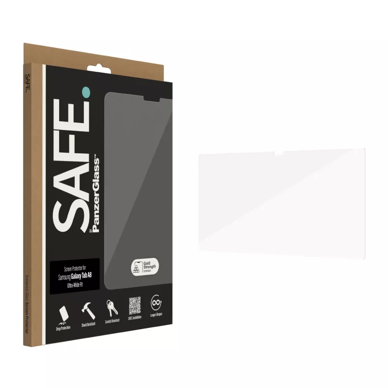 Ekraanikaitse PanzerGlass SAFE. Samsung Galaxy Tab A8 Ultra-Wide Fit karastatud klaas