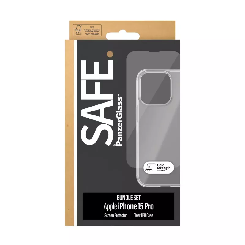 PanzerGlass SAFE. by ® 2-in-1 Pack iPhone 15 Pro