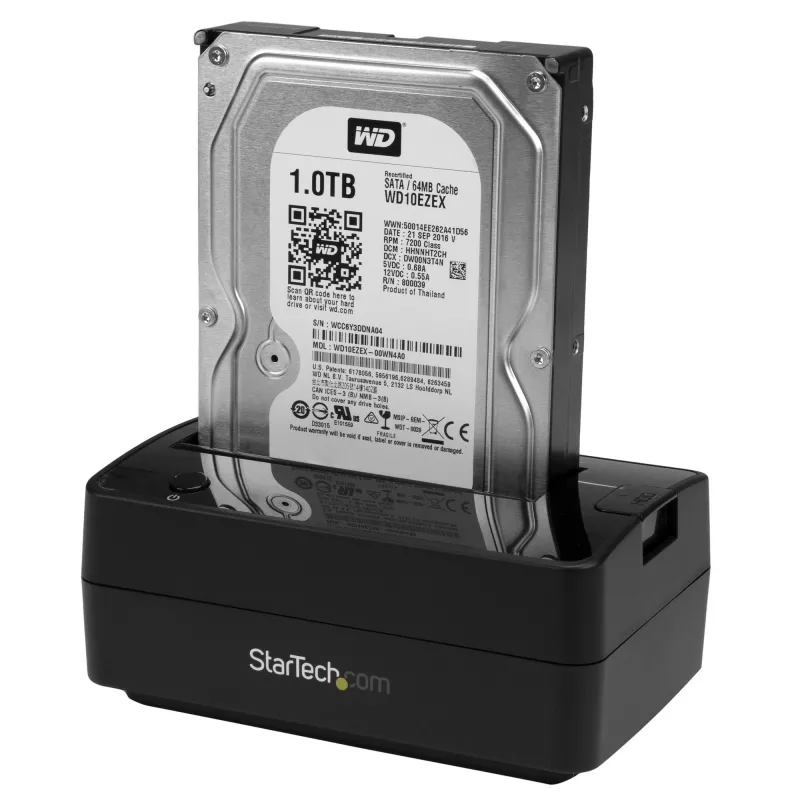 StarTech.com Single Bay USB 3.1 / eSATA to SATA kõvaketta dokkimisjaam, USB 3.1 (10 Gbps) kõvaketta dokk, väline 2,5/3,5-tolline SATA III HDD/SSD dokkimisjaam, ülalt laetav kõvaketta pesa