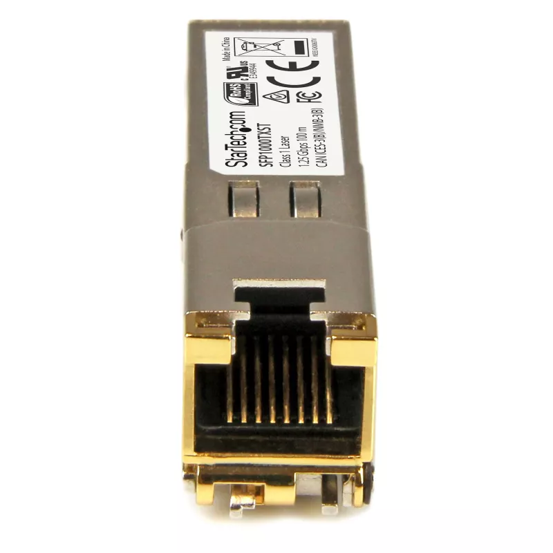StarTech.com MSA Compliant SFP transiiver Module - 1000BASE-TX~MSA Uncoded SFP Module - 1000BASE-TX - SFP to RJ45 Cat6/Cat5e - 1GE Gigabit Ethernet SFP - RJ-45 100m