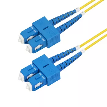 StarTech.com 3m (9.8ft) SC to SC (UPC) OS2 Single Mode Duplex fiiberoptiline kaabel, 9/125µm, 40G/100G Zipcord, paindeline, madala sisestuskadudega - LSZH fiiberoptiline hüppaja