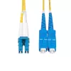StarTech.com 3m (9.8ft) LC to SC (UPC) OS2 Single Mode Duplex Fiber Optic kaabel, 9/125µm, 100G, Bend Insensitive, Low Insertion Loss - LSZH Fiber Jumper Cord
