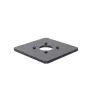 Ergonomic Solutions SpacePole POS 150x150mm alusplaat 5mm, POS-plaat, Must, Metall, 150 mm, 150 mm, 12 mm