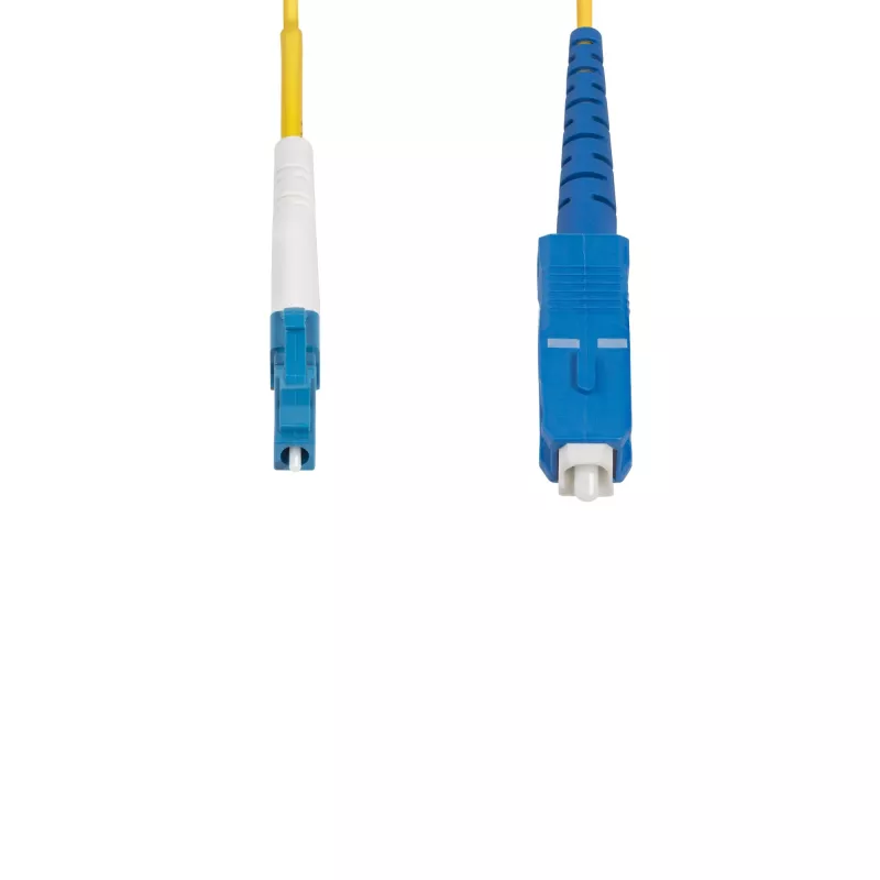 StarTech.com 1 m (3,3 jalga) LC-SC (UPC) OS2 ühemoodiline simpleks fiiberoptiline kaabel, 9/125 µm, 40G/100G, paindetundetu, madal sisestuskadu – LSZH fiiberoptiline hüppaja