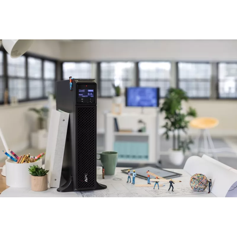 APC Smart-UPS On-Line, 3kVA, Tower, 208V/230V, 6x C13+2x C19 IEC pistikupesa, SmartSlot, pikendatud tööaeg, ilma rööpapaigalduskomplektita