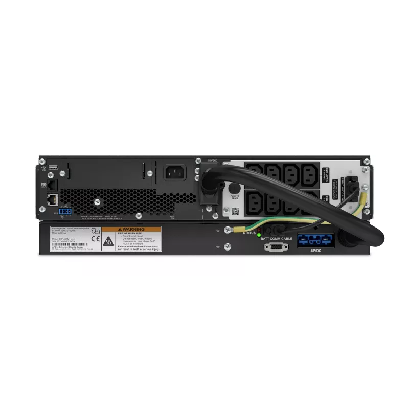 APC Smart-UPS On-Line, 1500 VA, hammastatav 3U, 230 V, 8x C13 IEC pistikupesa, SmartSlot, pikendatud tööaeg, koos siinikomplektiga, koos liitiumioon-välise akuga