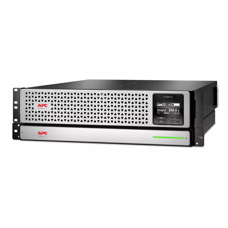 APC Smart-UPS On-Line, 1500 VA, hammastatav 3U, 230 V, 8x C13 IEC pistikupesa, SmartSlot, pikendatud tööaeg, koos siinikomplektiga, koos liitiumioon-välise akuga