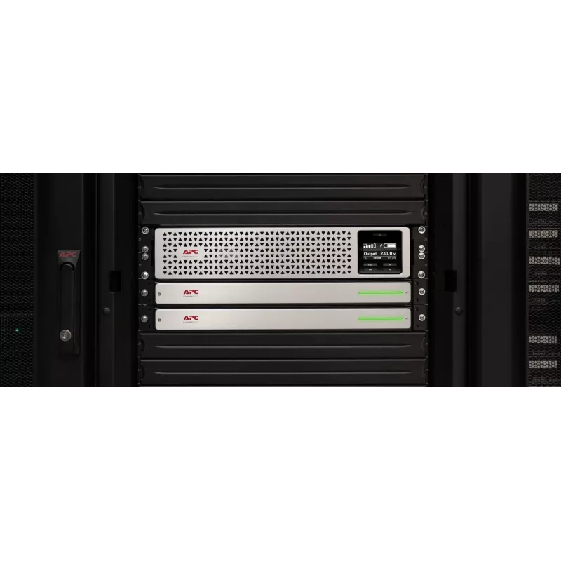 APC Smart-UPS On-Line, 1500 VA, hammastatav 3U, 230 V, 8x C13 IEC pistikupesa, SmartSlot, pikendatud tööaeg, koos siinikomplektiga, koos liitiumioon-välise akuga