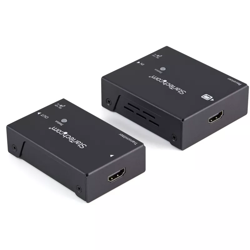 StarTech.com HDMI üle CAT5e HDBaseT pikendaja - 4K - TAA, 4096 x 2160 pikslit, AV saatja ja vastuvõtja, 100 m, Must