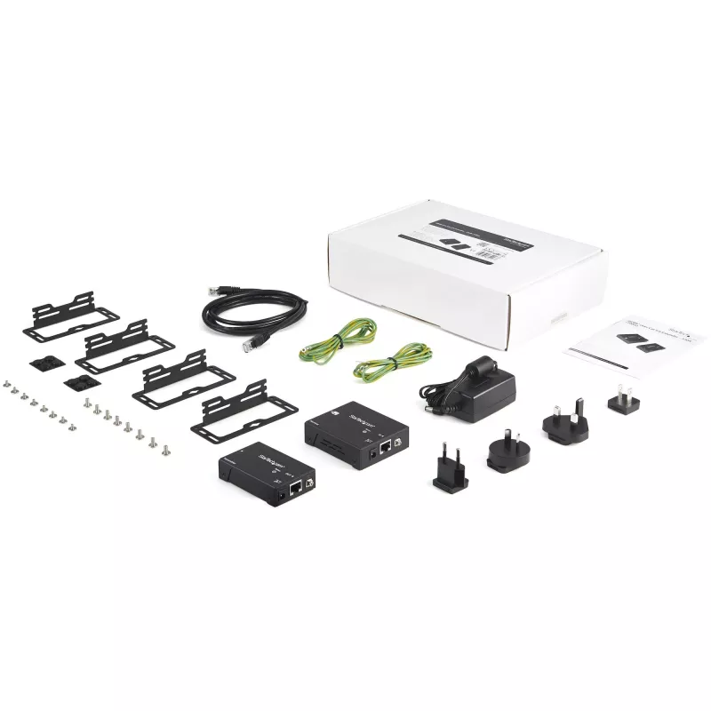 StarTech.com HDMI üle CAT5e HDBaseT pikendaja - 4K - TAA, 4096 x 2160 pikslit, AV saatja ja vastuvõtja, 100 m, Must